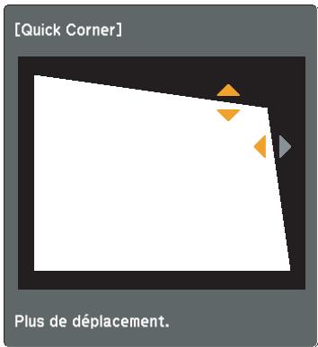 EPSON EB-430 - Choisissez Quick Corner, puis appuyez sur le bouton []. - 4