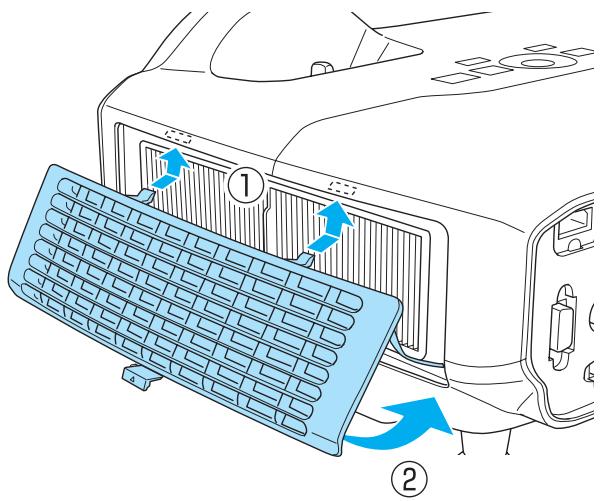EPSON EB-430 - Procedure de remplacement du filtré à air - 4