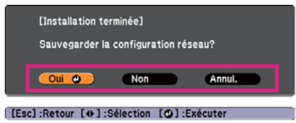 EPSON EB-475W - Remarques sur l'utilisation du menu réseau - 2