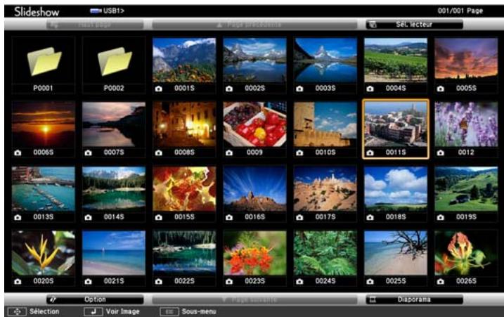 EPSON EB-475W - Démarrage du diaporama - 4