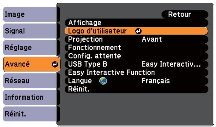 EPSON EB-475WI - Enregistrement d'un logo d'utilisateur - 4