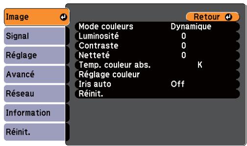 EPSON EB-475WI - Affichez l'écran du menu Configuration. - 2