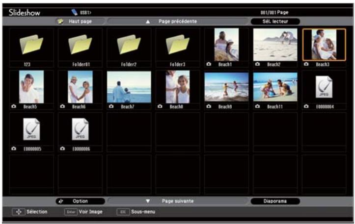 EPSON EB-93H - Méthodes d'utilisation d'un diaporama - 7