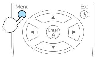 EPSON EB-93H - Affichez l'écran du menu Configuration. - 1