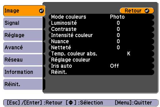 EPSON EB-93H - Affichez l'écran du menu Configuration. - 2
