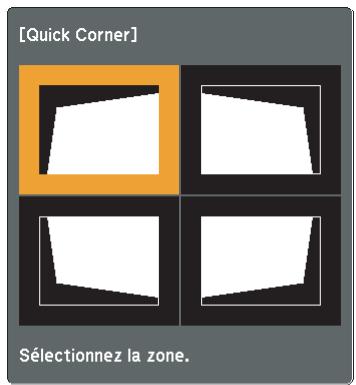 EPSON EB-93H - Correction manuelle (Quick Corner) - 5