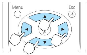 EPSON EB-93H - Déplacez le pointeur (↗). - 1