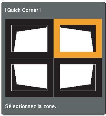 EPSON EB-93H - Correction manuelle (Quick Corner) - 6