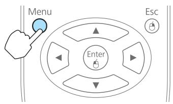 EPSON EB-93H - Appuyez sur le bouton [Menu] pendant la projection. - 1
