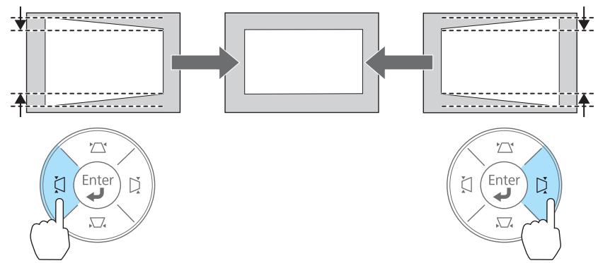 EPSON EB-93H - Correction manuelle (H/V-Keystone manuelle) - 2