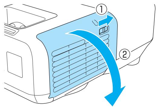 EPSON EB-93H - Procédure de remplacement du filtre à air - 1