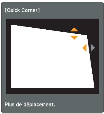EPSON EB-93H - Correction manuelle (Quick Corner) - 7