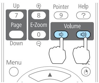 EPSON EB-93H - Réglage du volume - 1