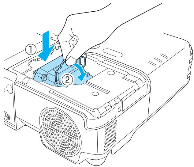 EPSON EB-93H - Installez la nouvelle lampe. - 1