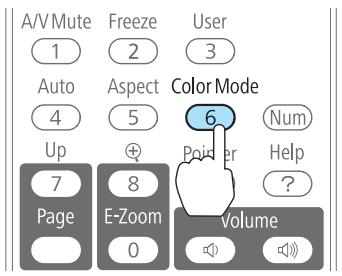 EPSON EB-93H - Sélection de la qualité de projection (sélection du Mode couleurs) - 1