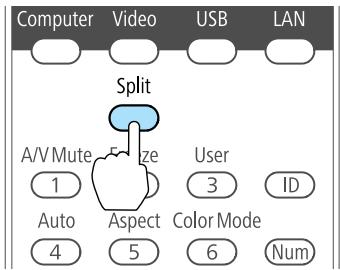 EPSON EB-D6250 - Projection sur un écran Split Screen - 1