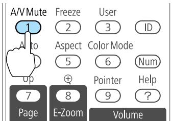 EPSON EB-D6250 - Arrêt momentané de l'image et du son (Pause A/V) - 2