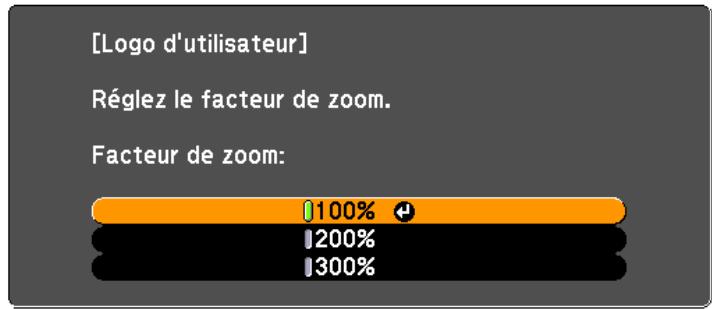 EPSON EB-D6250 - Enregistrement d'un logo d'utilisateur - 9