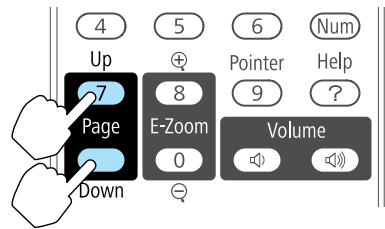 EPSON EB-D6250 - Utilisation de la télécommande pour contrôler le pointeur de la souris (Souris Sans Fil) - 5