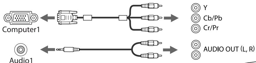 EPSON EB-D6250 - Connexion de sources d'images - 4