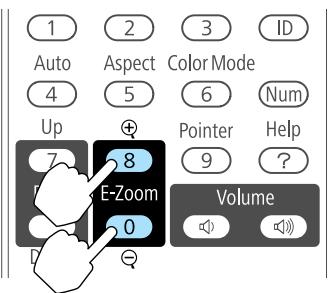 EPSON EB-D6250 - Démarrez la fonction Zoom électronique. - 4