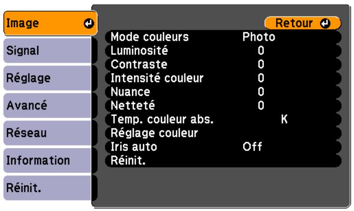 EPSON EB-D6250 - Menu Image - 1