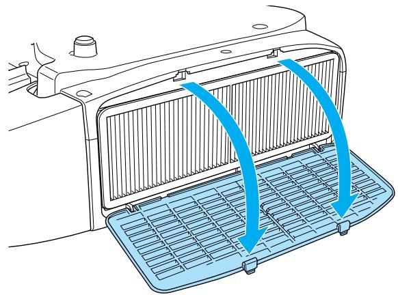 EPSON EB-D6250 - Ouvrez le couvercle du filtre à air. - 1