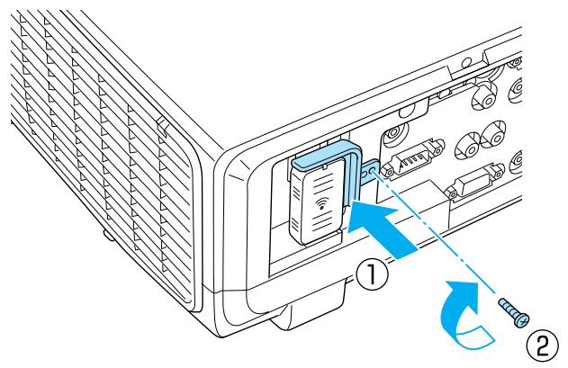 EPSON EB-D6250 - Installation de l'unité réseau sans fil - 3