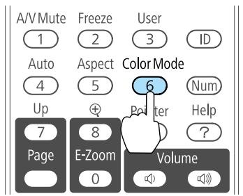 EPSON EB-D6250 - Sélection de la qualité de projection (sélection du Mode couleurs) - 1