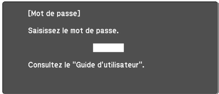EPSON EB-D6250 - Saisie du mot de passe - 1