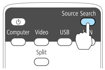 EPSON EB-D6250 - Détection automatique des signaux d'entrée et modification de l'image projetée (Recherche de source) - 1