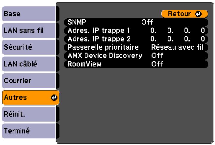EPSON EB-D6250 - Menu Autres - 1