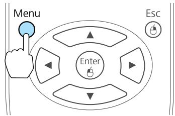 EPSON EB-D6250 - Appuyez sur le bouton [Menu] pendant la projection. - 1