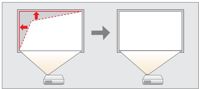 EPSON EB-D6250 - Correction la distorsion trapézoïdale - 2