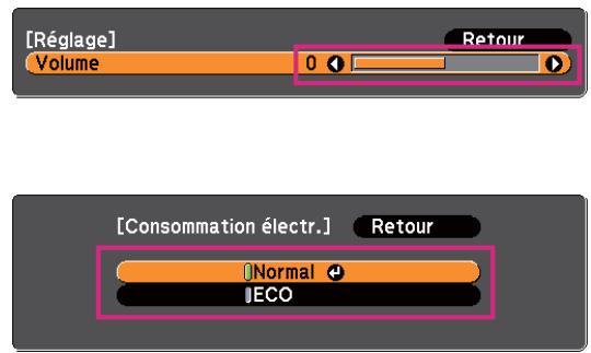 EPSON EB-D6250 - Modifiez les réglages. - 2