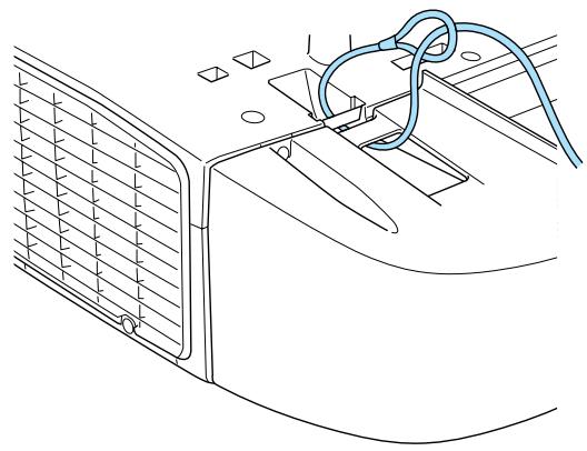 EPSON EB-D6250 - Installation du câble antivol - 1