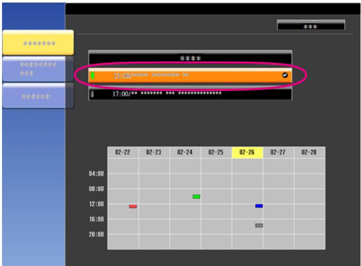 EPSON EB-G6050W - Modification d'un planning - 2