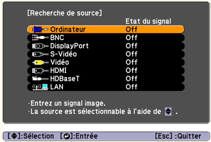 EPSON EB-G6050W - Détection automatique des signaux d'entrée et modification de l'image projetée (recherche de source) - 3