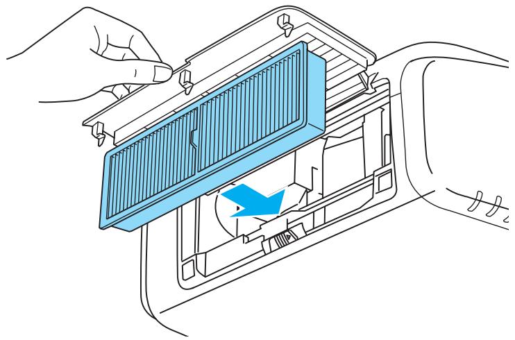 EPSON EB-G6050W - Remettez le filtre à air en place. - 1