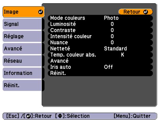 EPSON EB-G6050W - Menu configuration - 2