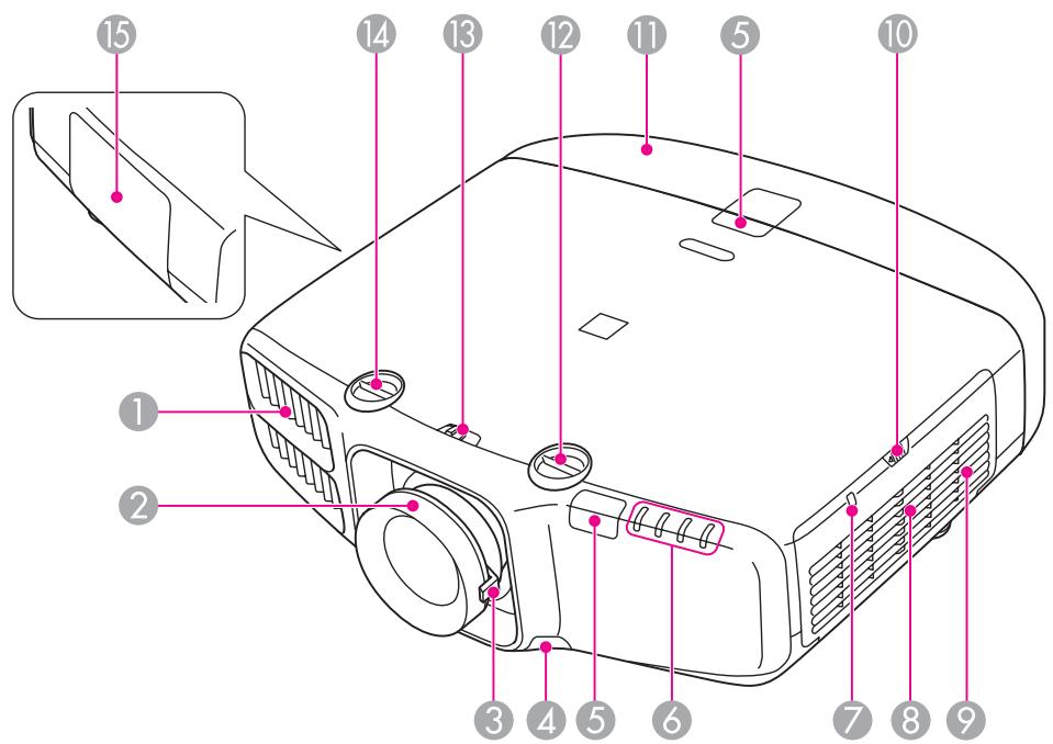EPSON EB-G6050W - Avant/dessus - 1