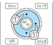 EPSON EB-G6050W - Modifiez les réglages. - 1