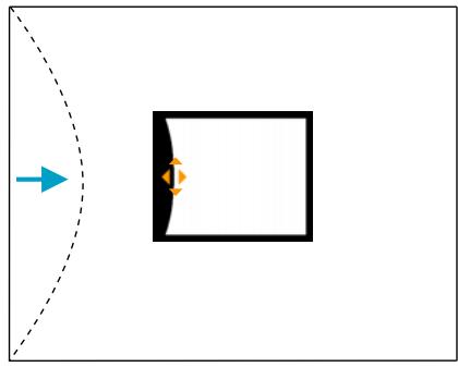 EPSON EB-G6450WU - Correction de l'arc - 3