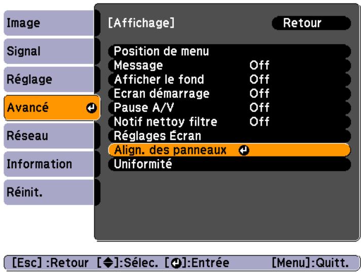 EPSON EB-G6450WU - Align. des panneaux - 2