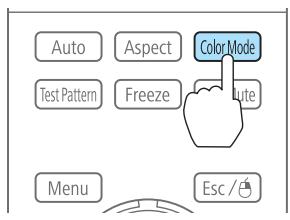 EPSON EB-G6450WU - Sélection de la qualité de projection (sélection du Mode couleurs) - 1