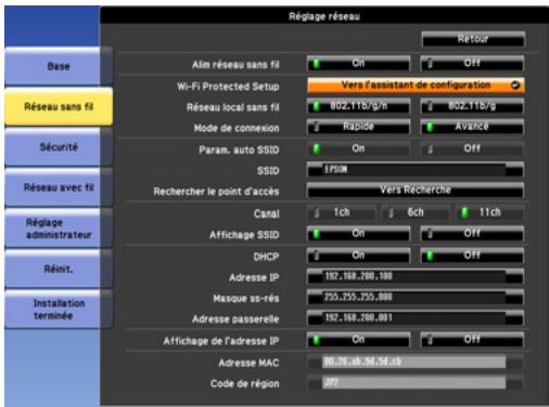 EPSON EB-G6450WU - Méthode de configuration de la connexion - 2