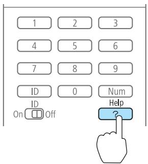 EPSON EB-G6450WU - Appuyez sur le bouton [Help]. - 1
