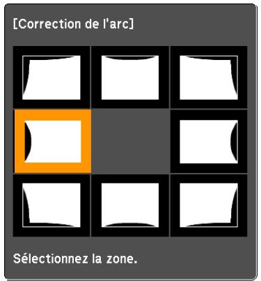 EPSON EB-G6450WU - Correction de l'arc - 1