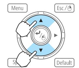 EPSON EB-G6450WU - Sélectionnez un élément de menu. - 2