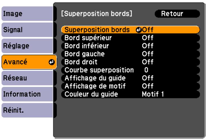EPSON EB-G6450WU - Superposition des bords - 1